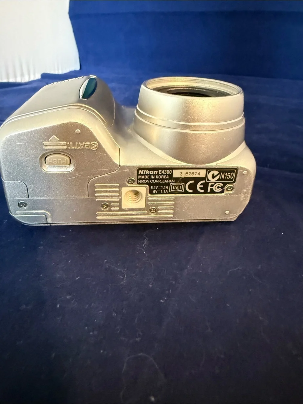 Nikon Silver Compact Digital Camera with Wrist Strap